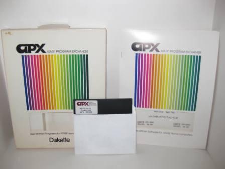 APX MathemaTic-Tac-Toe (Diskette) (CIB) - Atari 400/800 Game